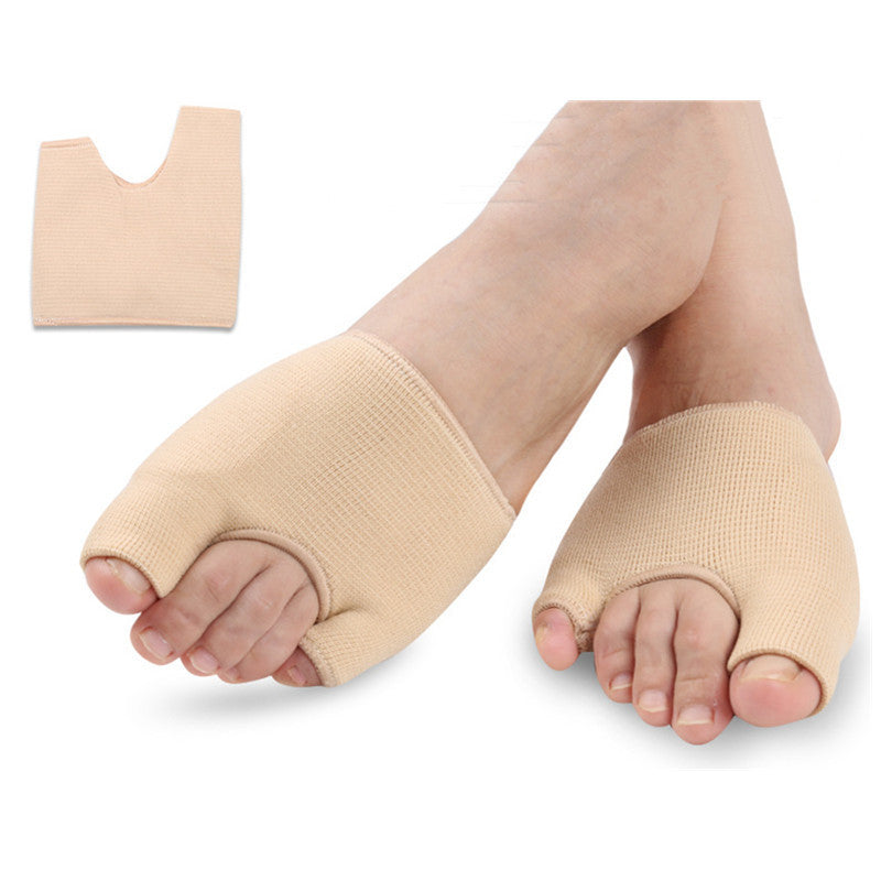 Forefoot Pad Silicone Belt Cloth U-shaped Pain Relief Three-hole Hallux Valgus Correction Big Toe Care Set